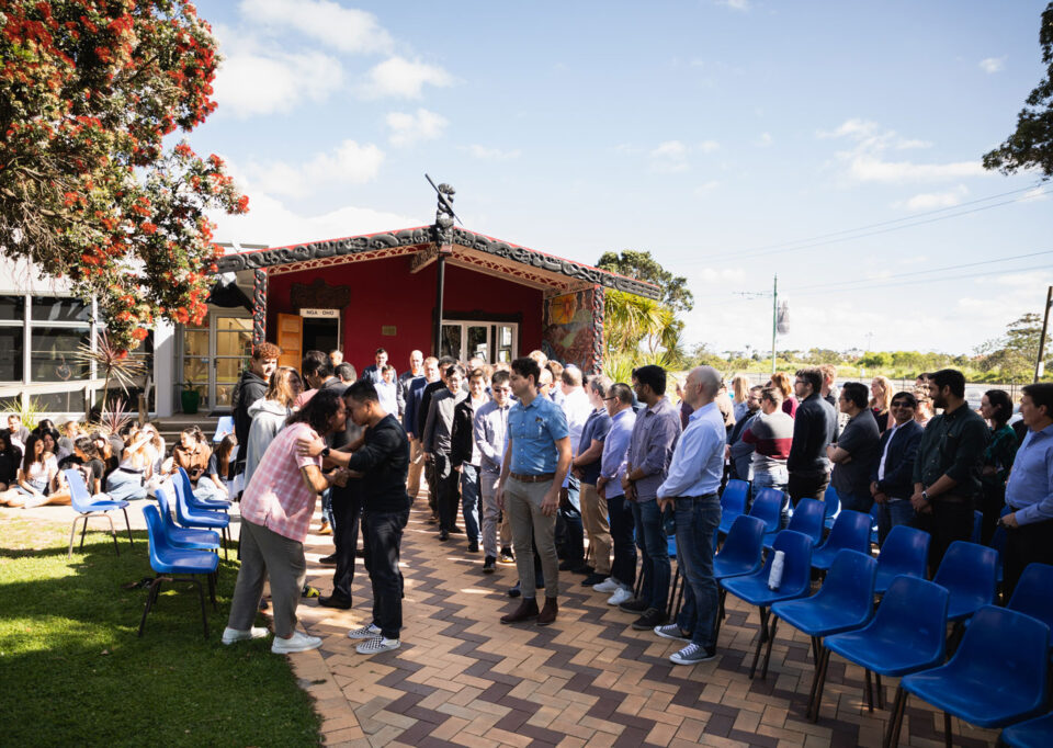 N4L staff being welcomed to Ngā Puna o Waiōrea