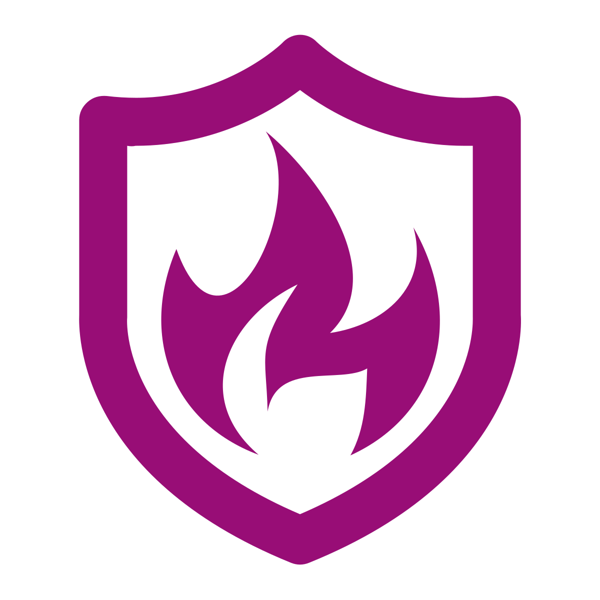 purple shield with fire emblem