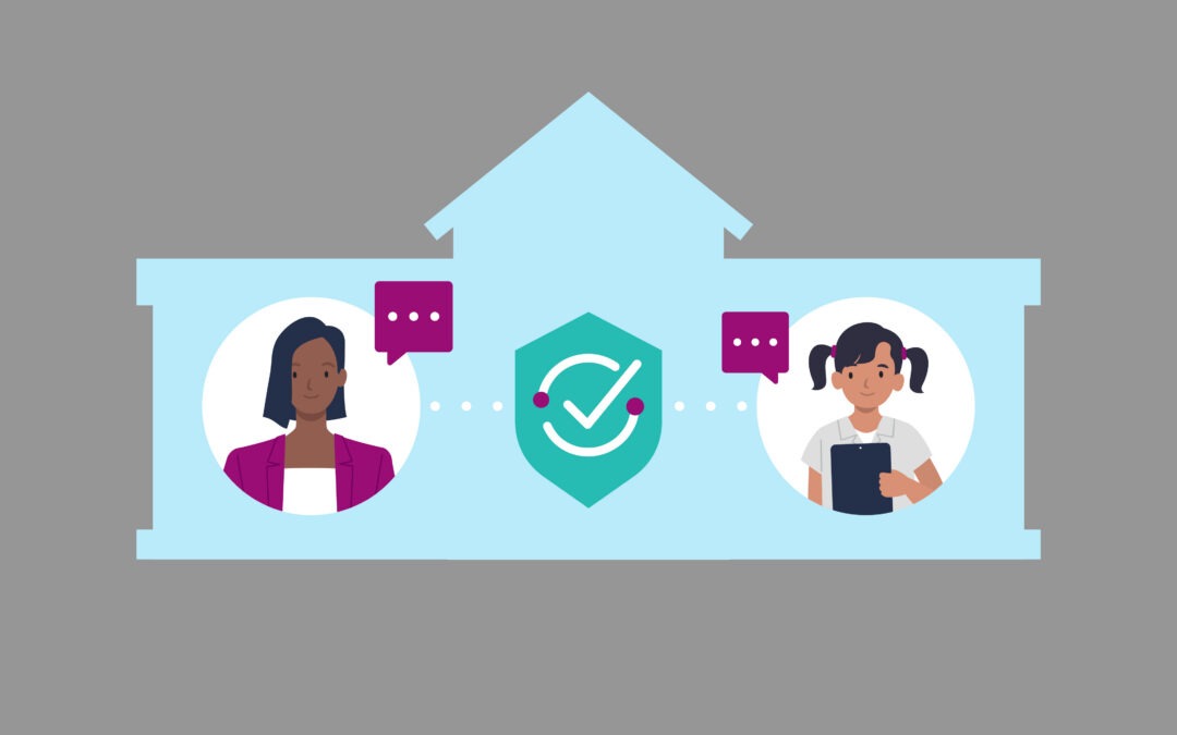 Animation of school, teacher and student